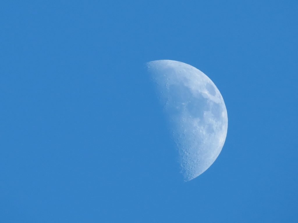 The Moon seen during the day