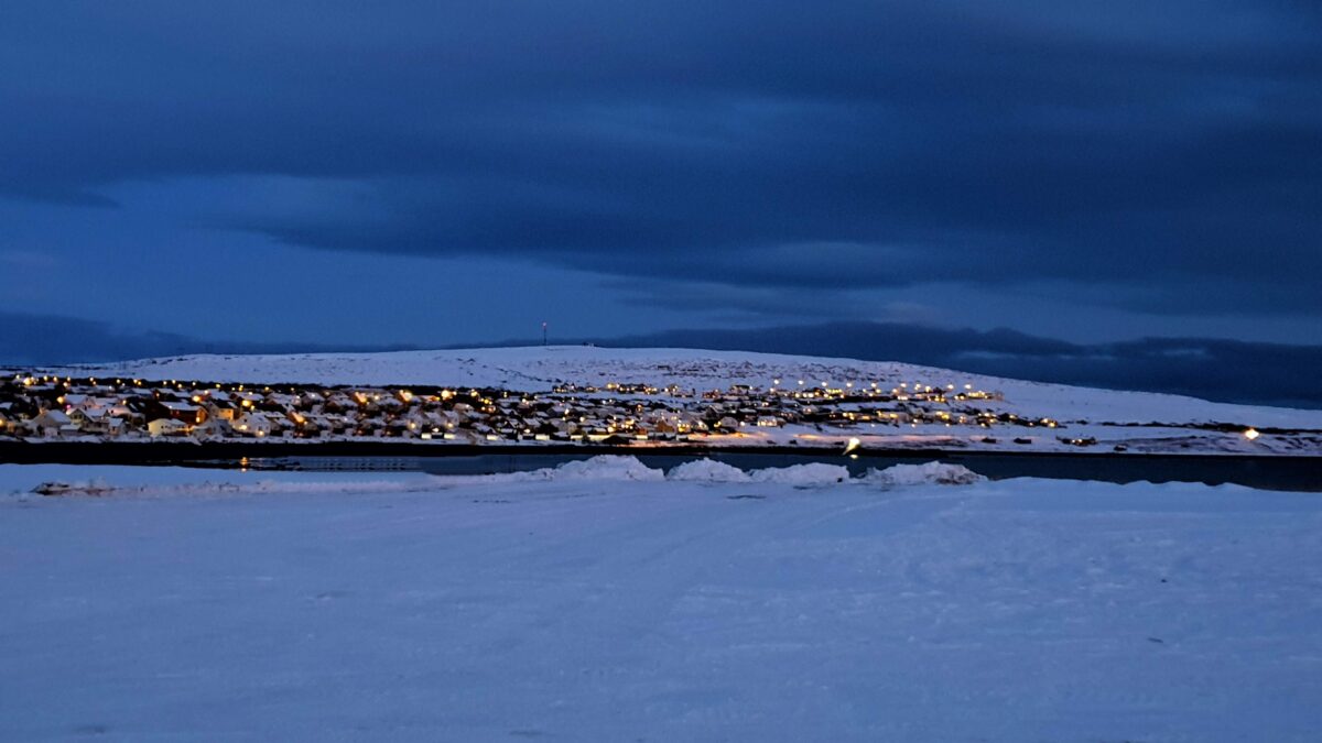 Polar Blue during the Polar Night in Vadsø