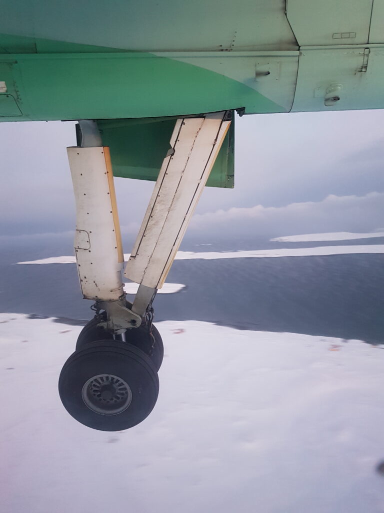 View from the window of a Widerøe plane