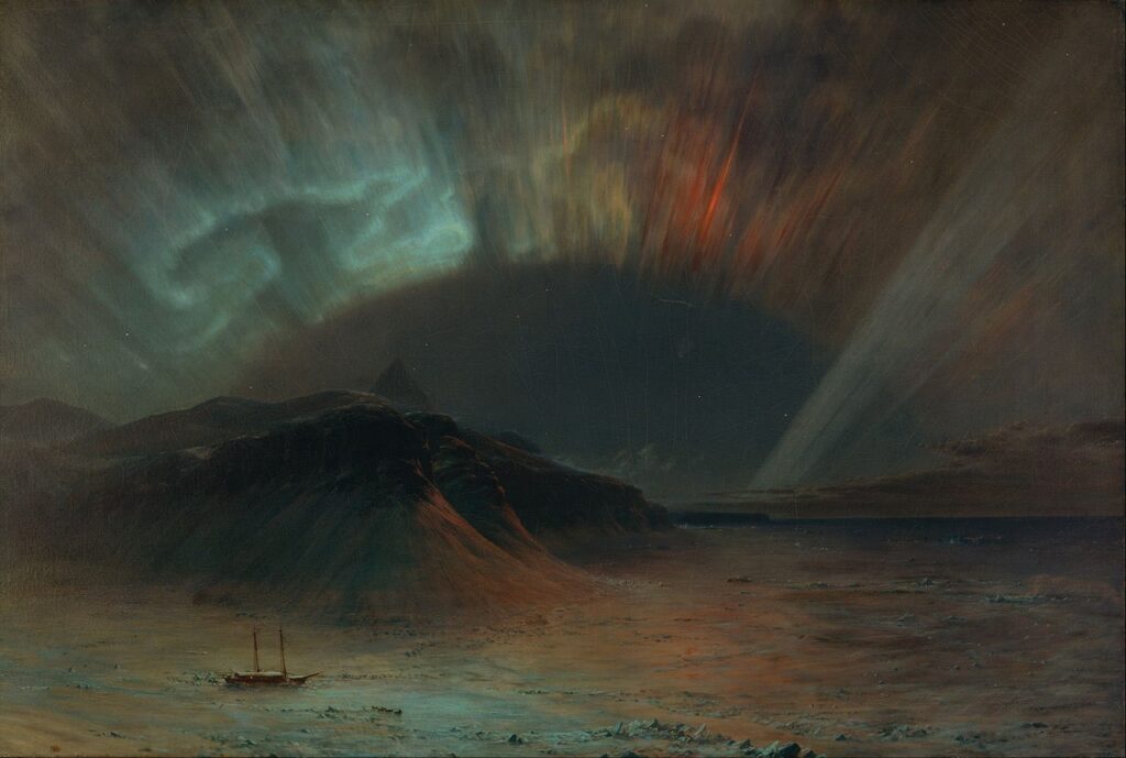 Aurora Borealis par Frederic Edwin Church (1865)