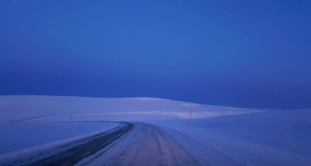 Polar blue on the National Touristic Route of Varanger