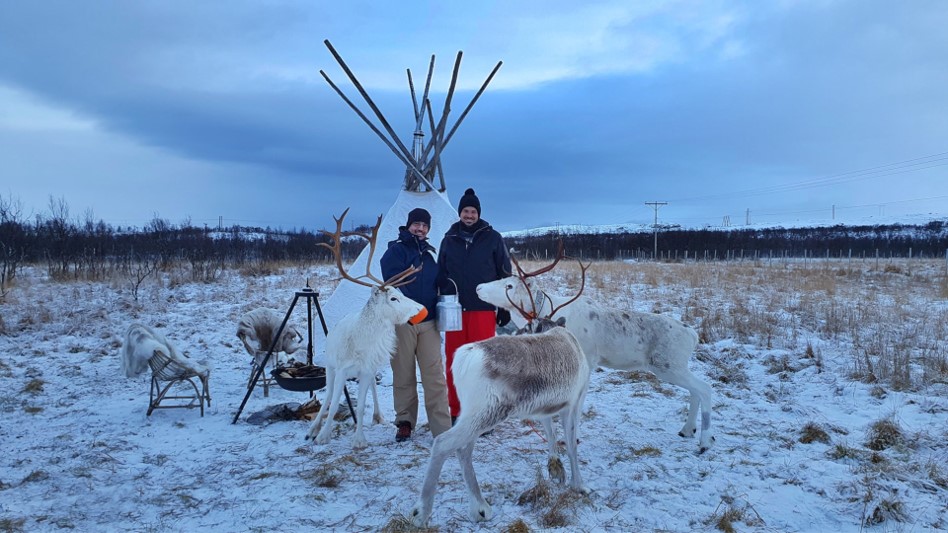 Sami reindeer farm visit