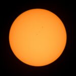 The Sun seen through a telescope